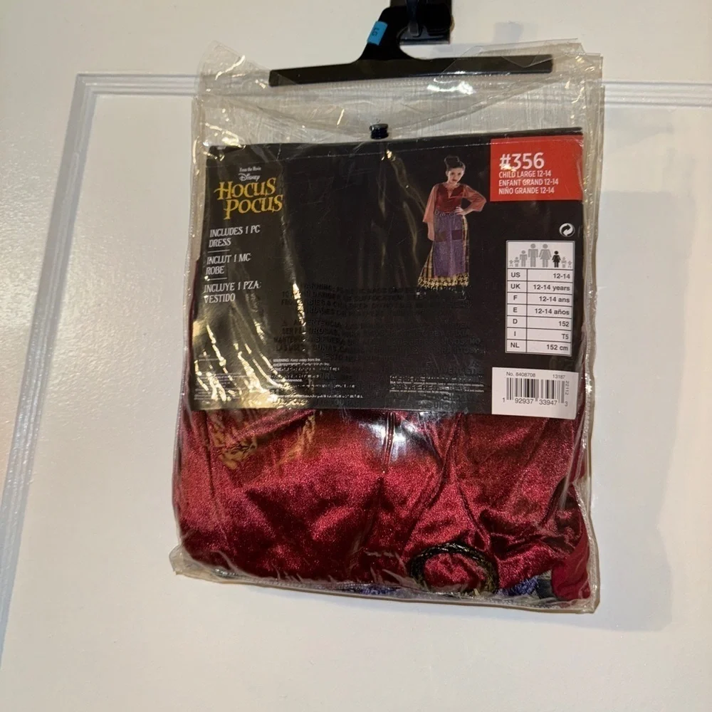 Mary Sanderson Hocus Pocus Kids Costume Large NWT